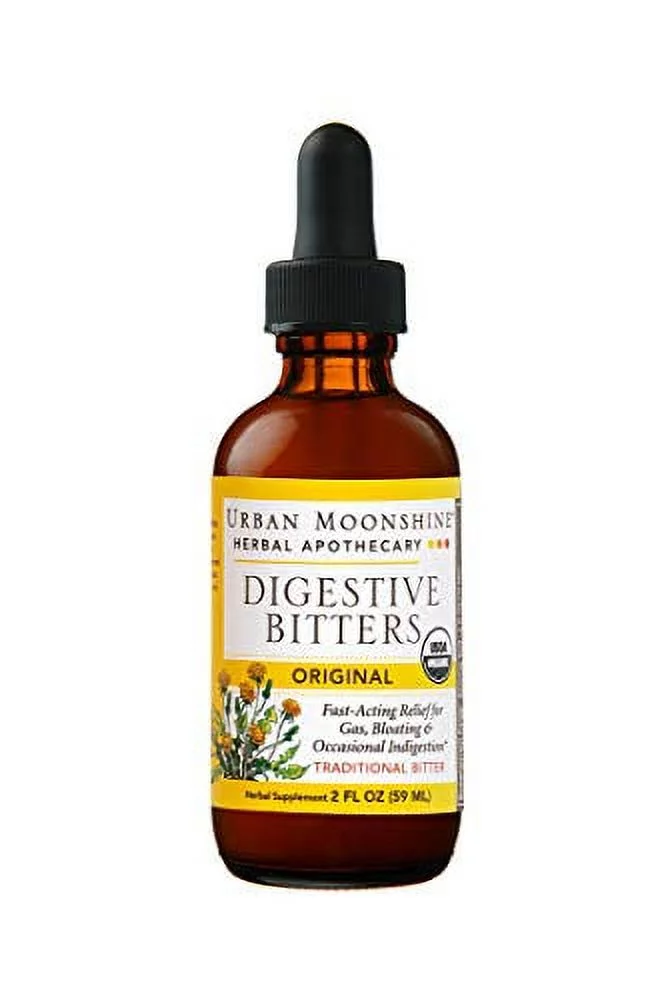 Urban Moonshine Original Digestive Bitters Herbal Supplement, 2 oz
