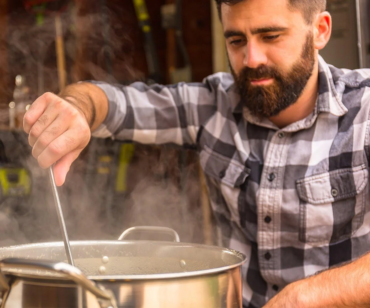 Megapot Stainless Steel Brew Kettle With Volume Markings (8 Gallon Plain)