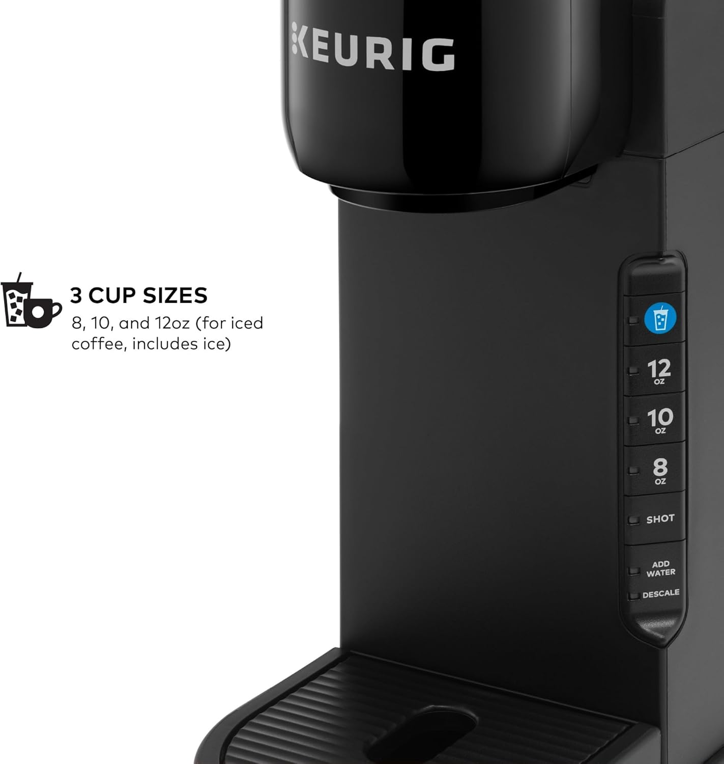 Keurig K-Café Barista Bar Single Serve Coffee Maker and Frother, Black