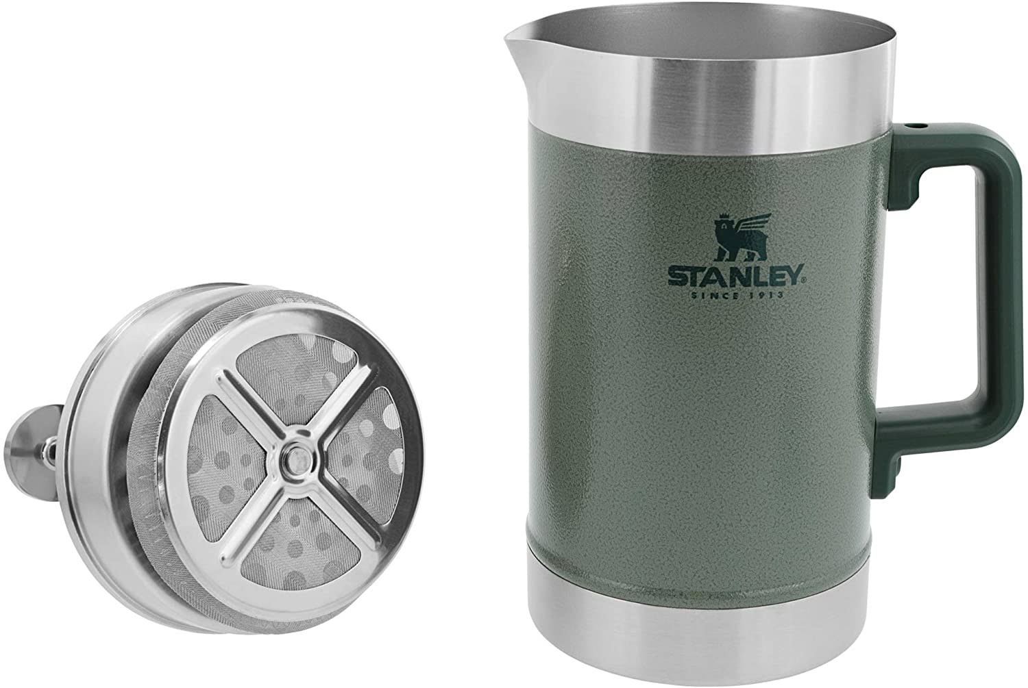 Stanley 48 oz Classic Stay Hot French Press, Hammertone Green