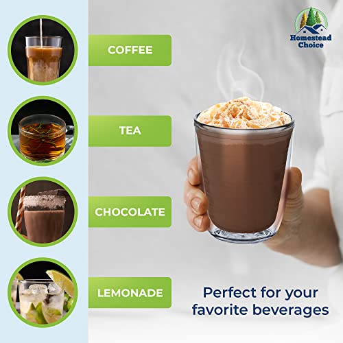 Homestead Choice 16oz Insulated Tumblers Plastic Keeps Drinks Cold & Hot, 4pack Double Walled Clear Insulated Drinking Glasses Cup, BPA-Free, Dishwasher Safe Reusable, Camping,Travel, Kitchen, Party