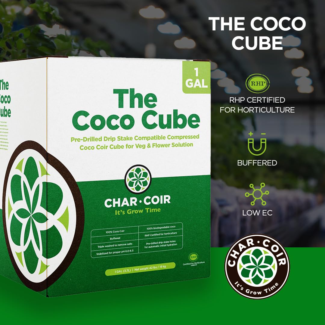 Coco Cube RHP Certified Coco Coir, 1 Gal, case of 32