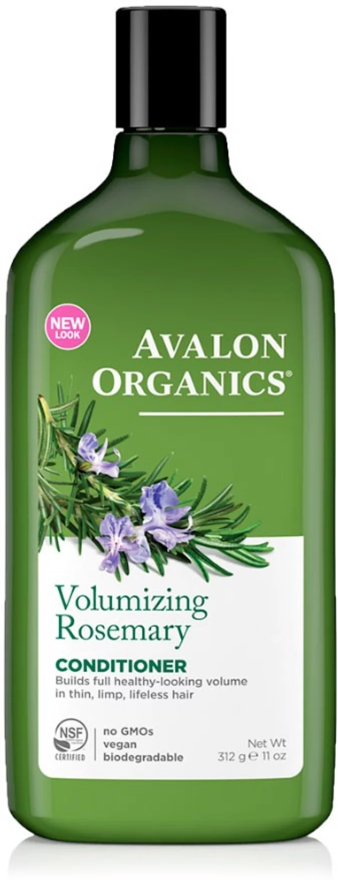 Avalon Organics Volumizing Conditioner, Rosemary 11 oz (Pack of 4)