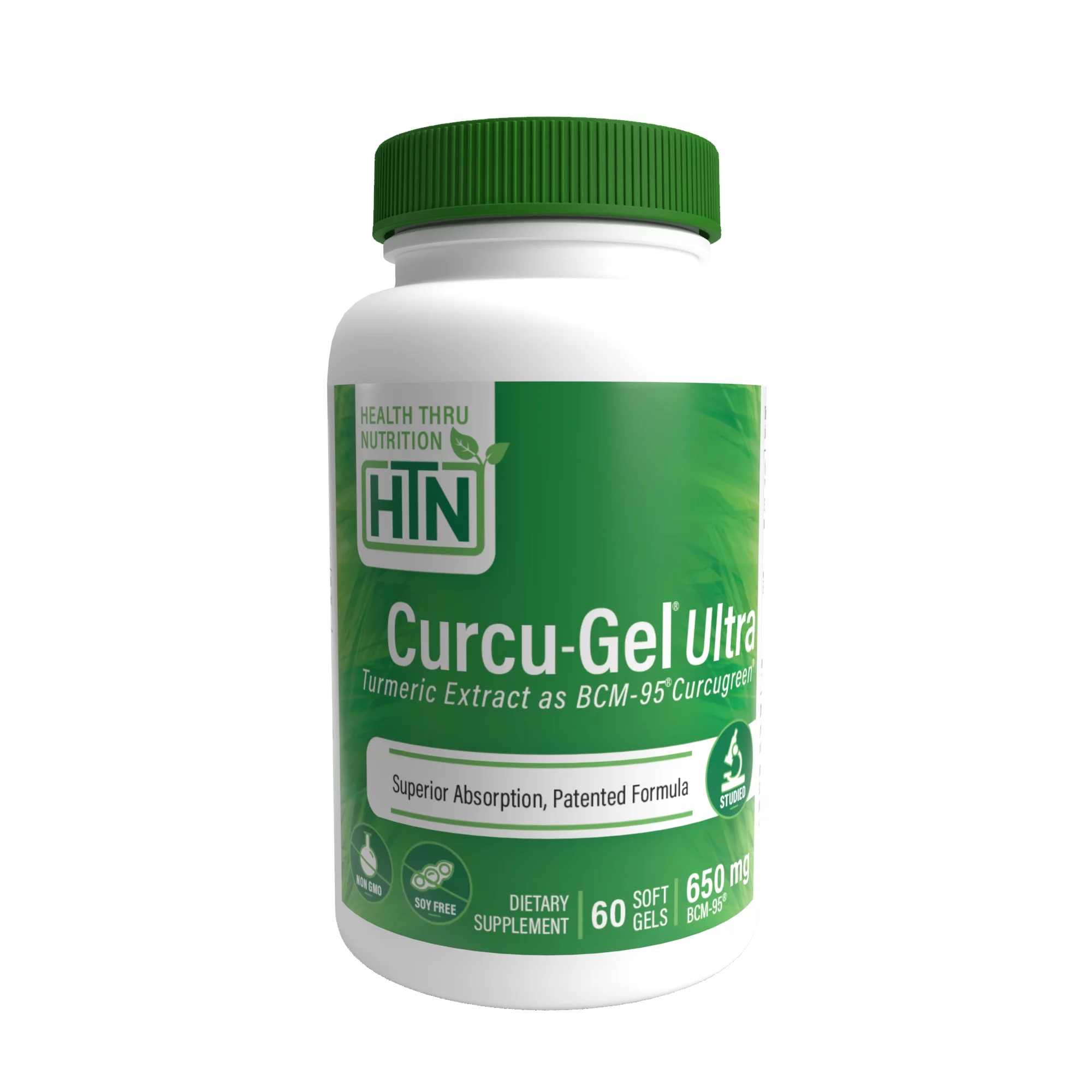 Curcu-Gel® 650mg (Curcumin as BCM-95®) 60 Softgels by Health Thru Nutrition