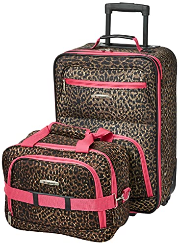 Rockland Fashion Expandable Softside Upright Luggage Set, Charcoal, 2-Piece (14/19)