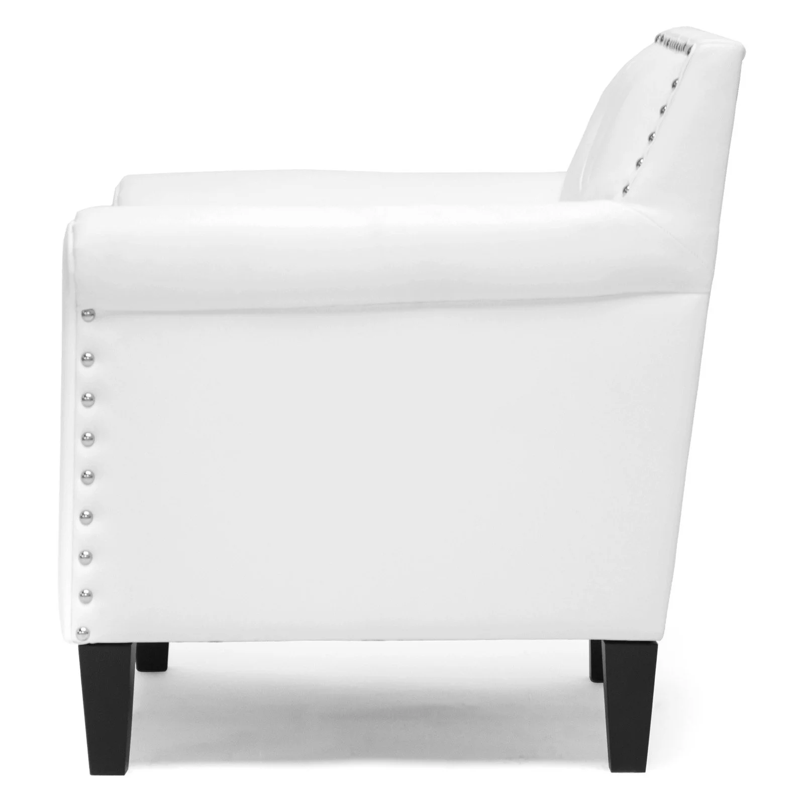 Baxton Studio Thalassa White Modern Arm Chair