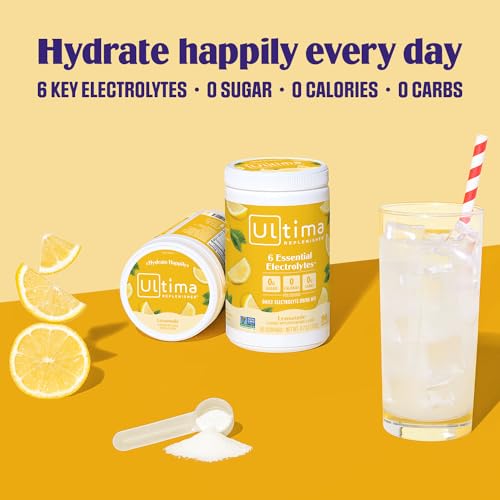 Ultima Replenisher Mocktini Electrolyte Drink Mix – Piña Colada, 90 Servings – Hydration Powder with 6 Electrolytes & Trace Minerals – Keto Friendly, Non-GMO & Sugar-Free Electrolyte Powder