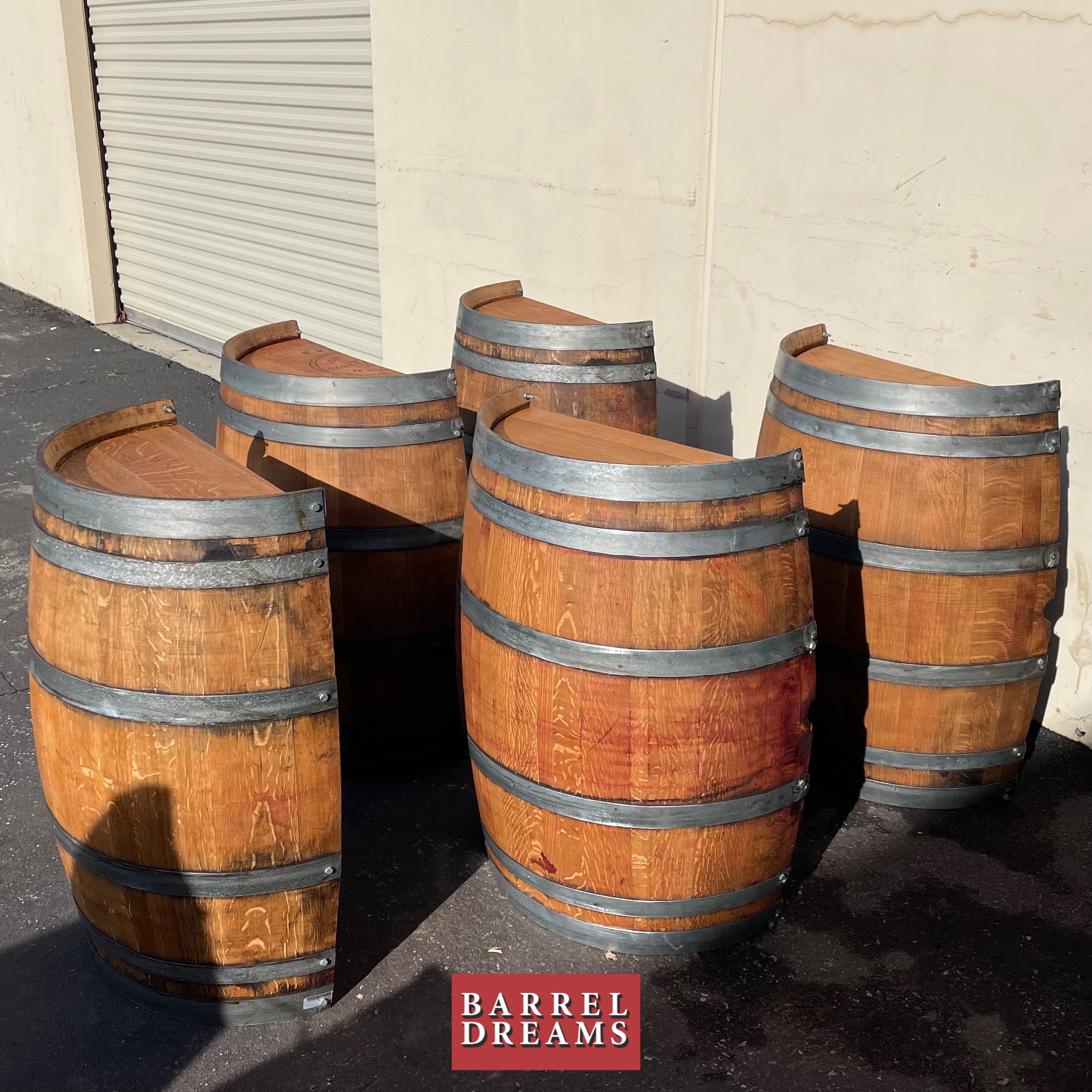 Long 1/2 Cut Wine Barrel