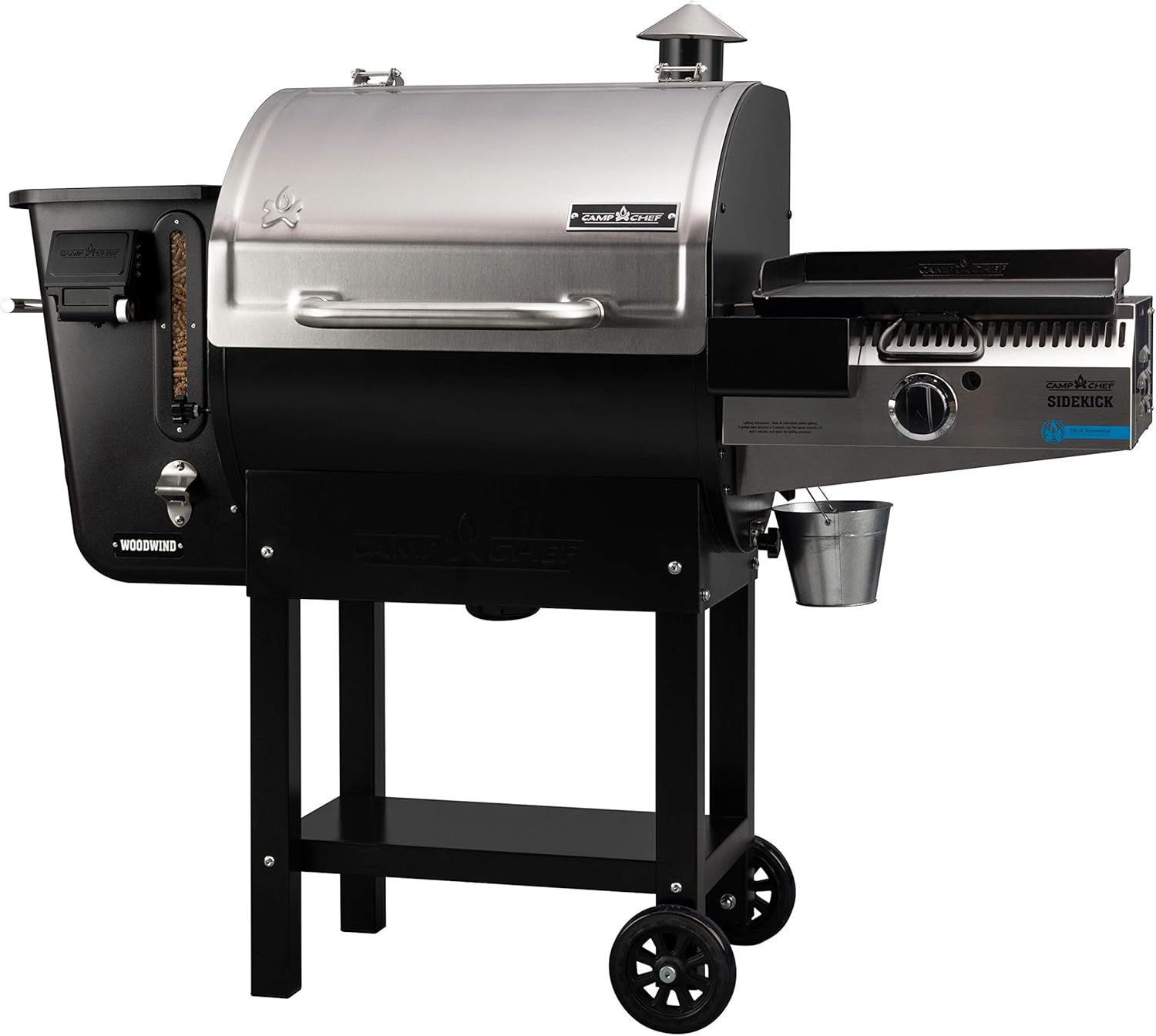 Camp Chef 24 in. WIFI Woodwind Pellet Grill & Smoker with Sidekick (PG14) - WIFI & Bluetooth Connectivity
