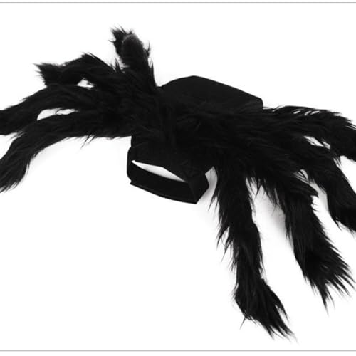 Halloween Pet Costume — Outfit for Small Dogs & Cats, Lightweight Felt & Polyester, Easy Adjustable Fit with Bell & Safety Pin, Unique Costume for Halloween, Parties & Photo Props (Spiders,XL)