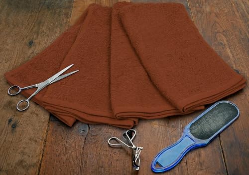 Softolle 100% Cotton Ring Spun Salon Towels – Bulk Pack of Hand Towels – Not Bleach Proof 16x27 Inches White Towels – Used As Spa Towels, Hair Towel, Facial Towels, Gym Towel & Hand Towel