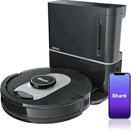 Shark AV2501AE AI Robot Vacuum with XL HEPA Self-Empty Base, Bagless, 60-Day Capacity, LIDAR Navigation, Perfect for Pet Hair, Compatible with Alexa, Wi-Fi Connected (Renewed)