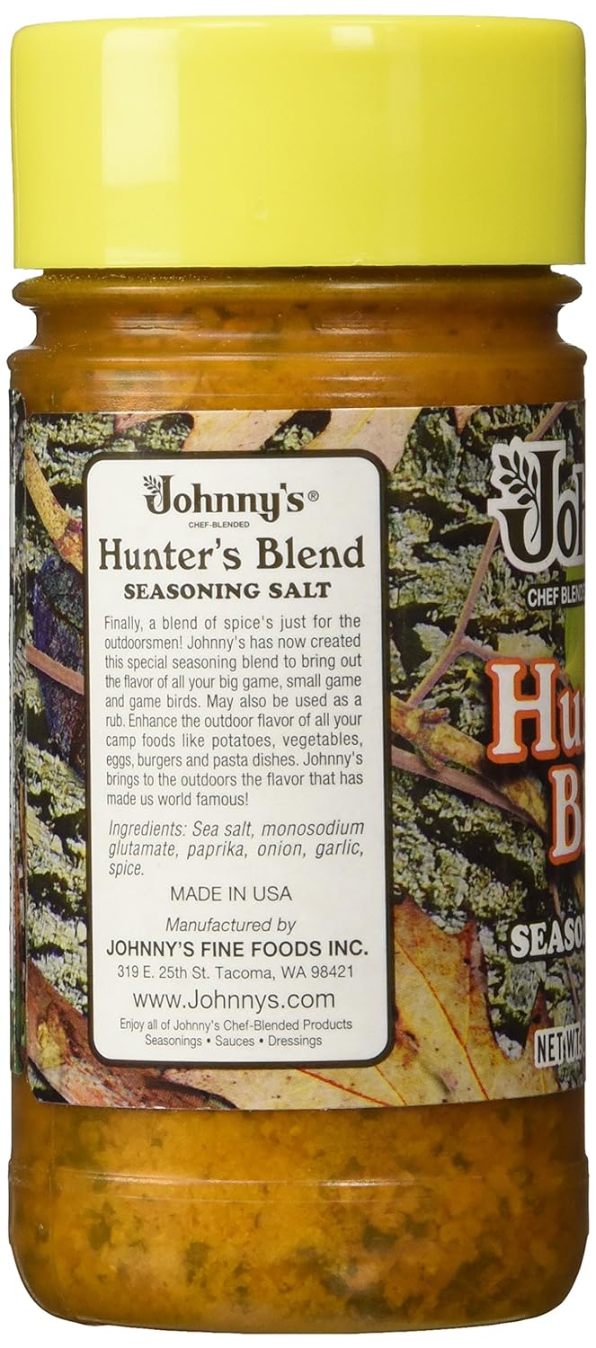 Johnnys Fine Foods Seasoning Salt Hunter, 8.5 oz