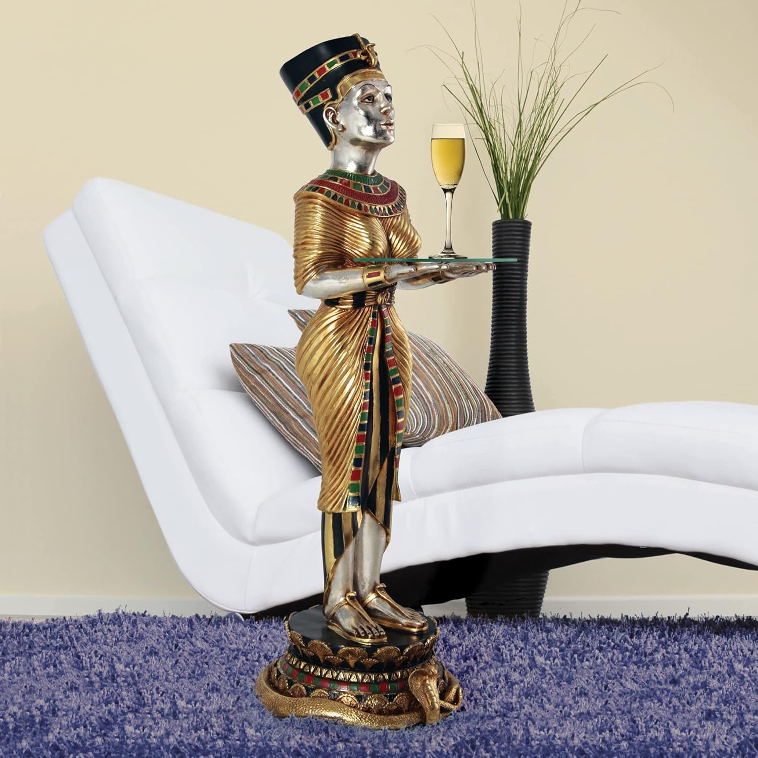 Design Toscano The Egyptian Queen's Faithful Servant Statue, Dimensions: 14.5