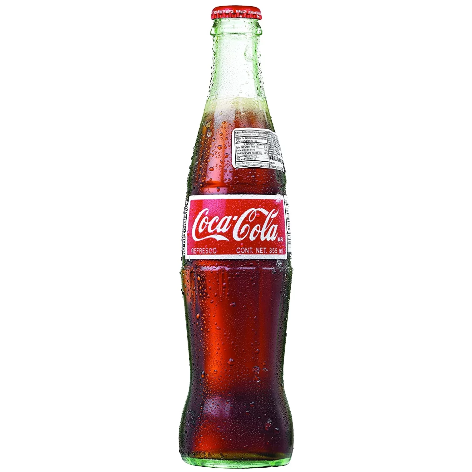 Mexican Real Sugar Sweetened Coke (12) 12 fl. oz. (355ml) Glass Bottle Case (12-Pack)