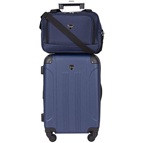 Travelers Club Chicago Hardside Expandable Spinner Luggage, Teal, 20