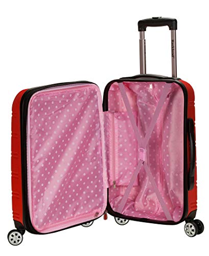 Rockland Melbourne Hardside Expandable Luggage with Spinner Wheels, 2TONENAVY, 2 Piece (20/28)