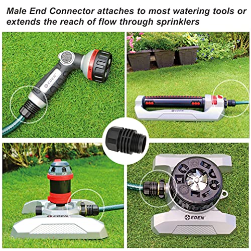 Eden 94051 Rubber Garden Hose 1/2 in. x 50 ft, DIY Hose Set