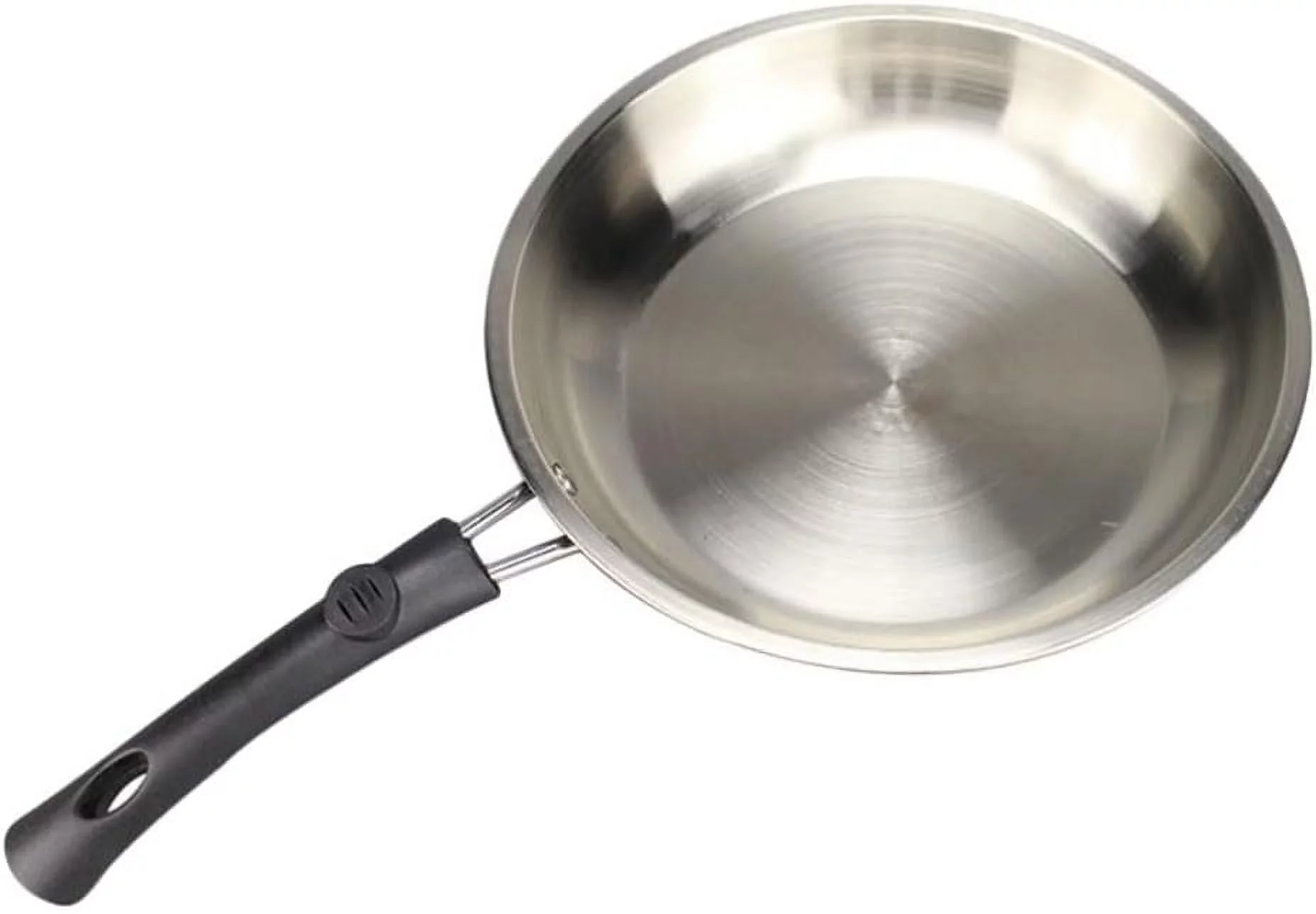 LFOGoods Home Kitchen Tools Frying Pan Stainless Steel Non-stick Frying Pan Steel Pan Wok Kitchenware Cooking
