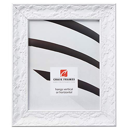 Craig Frames Renaissance, Obsidian Black Picture Frame, 8.5 by 11-Inch