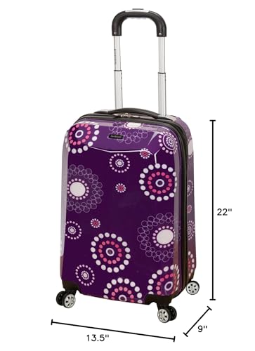 Rockland Vision Hardside Spinner Wheel Luggage, Pucci, Carry-On 20-Inch