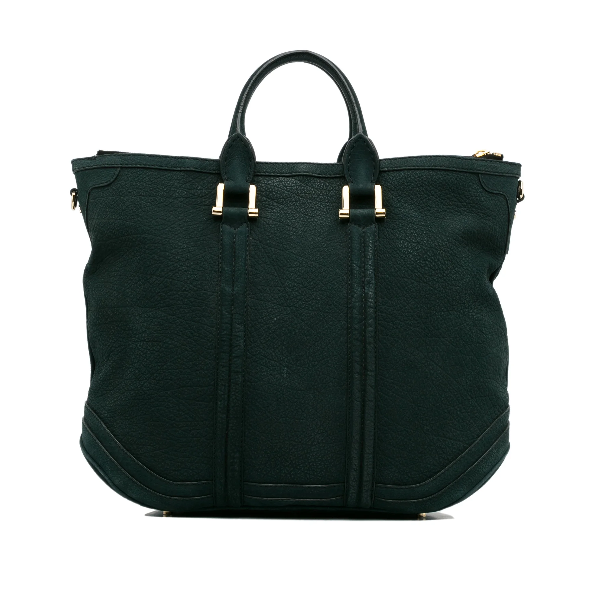 Pre-Owned Authenticated Burberry Satchel Calf Leather Blue Unisex (Good)