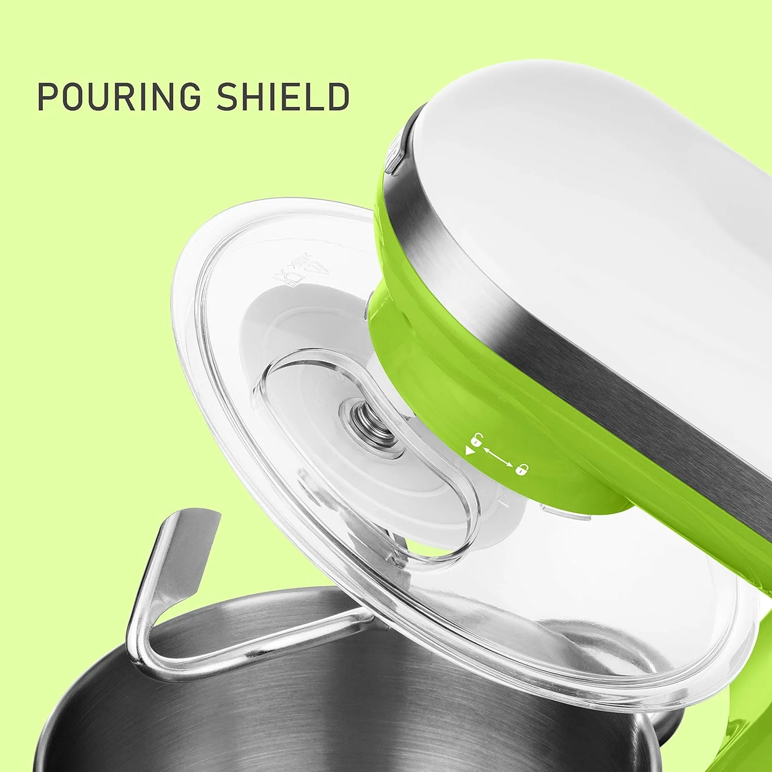 Stand Mixer 300W With Pouring Shield, Green