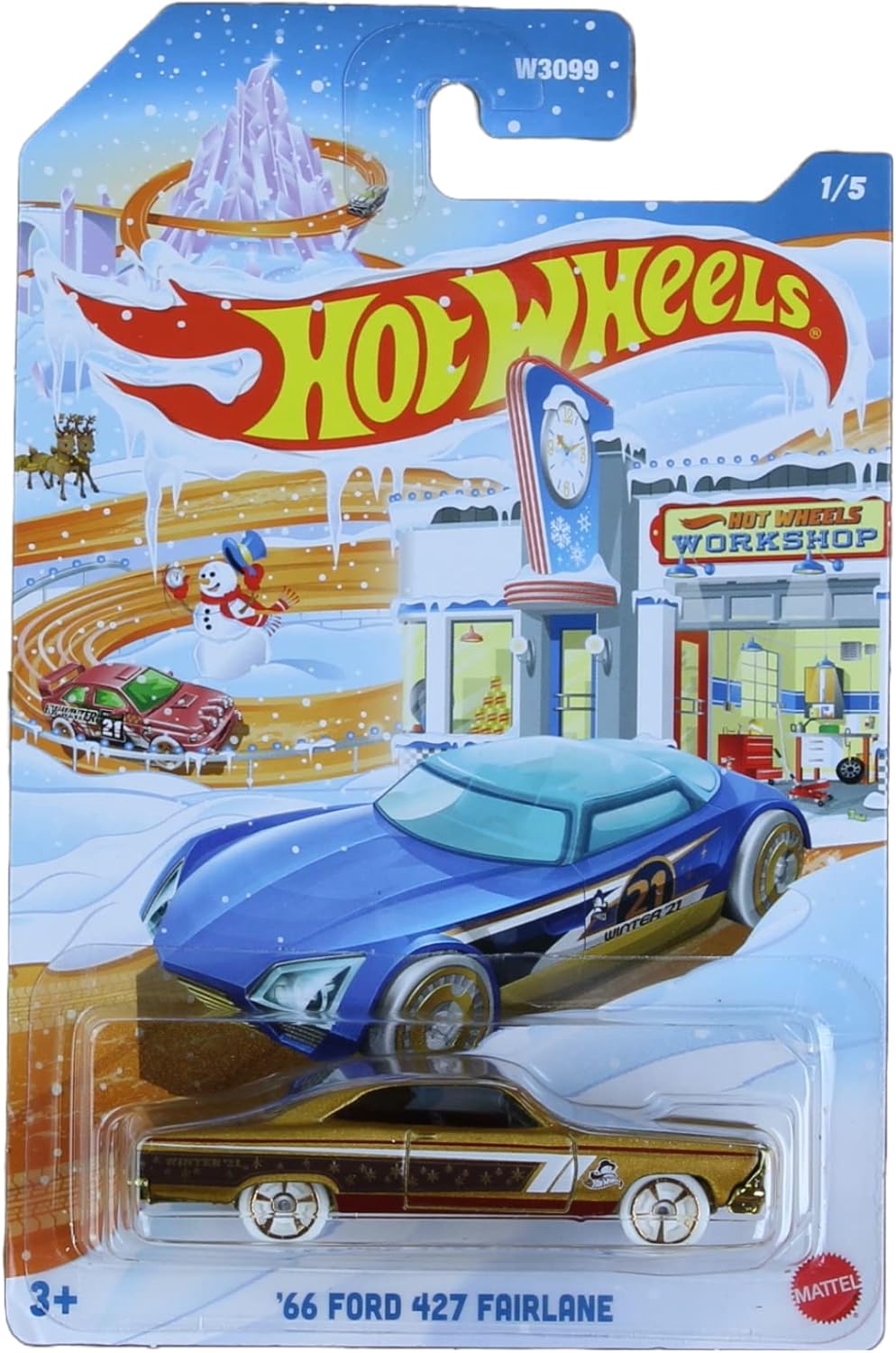 Hot Wheels 2021 Winter Holiday Complete Set of 5 Diecast Vehicles