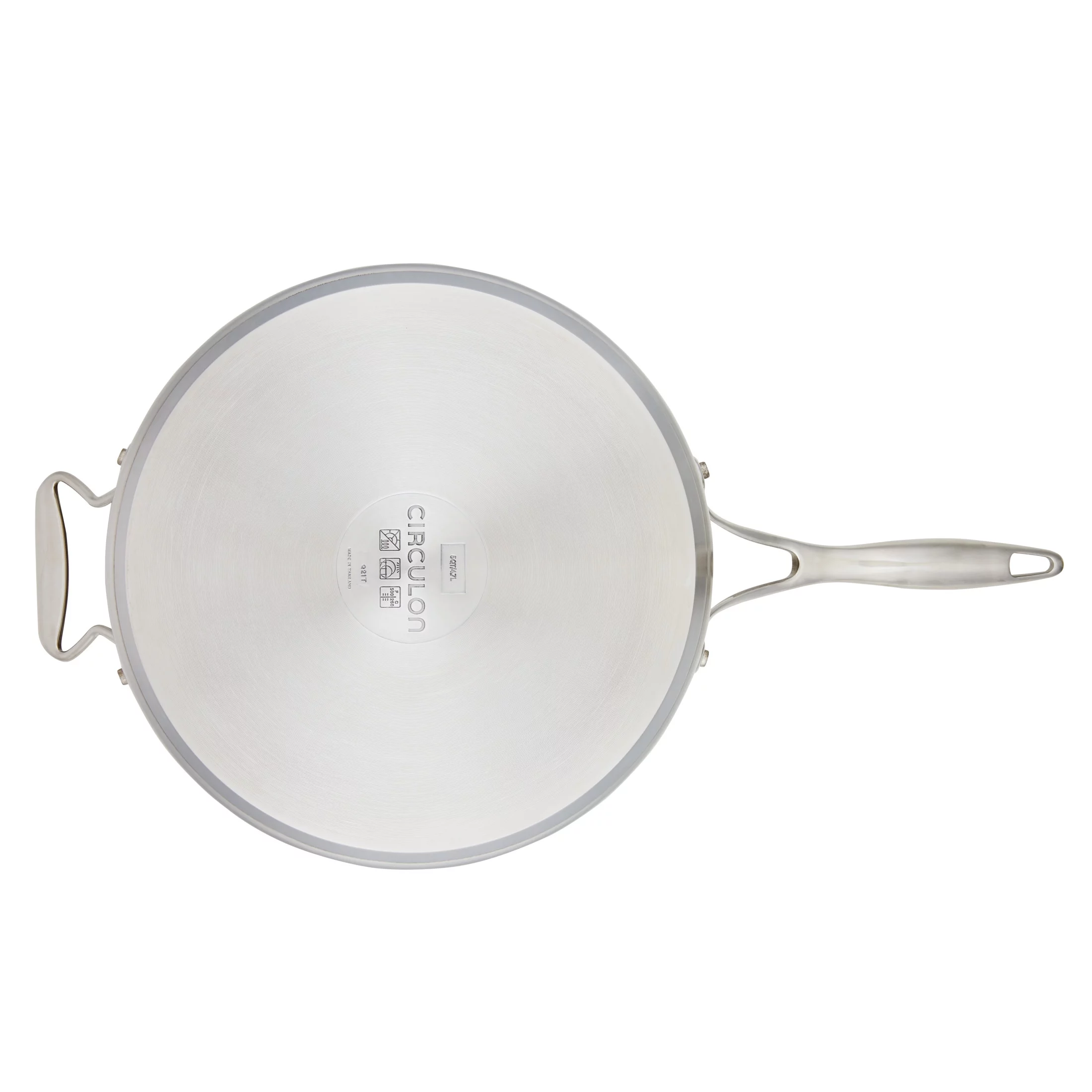 Circulon SteelShield Hybrid 5 Qt Stainless Steel Nonstick Induction Sauté Pan, Silver