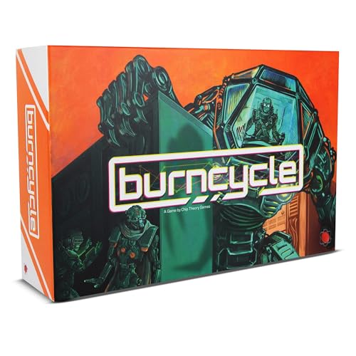 Chip Theory Games Burncycle, Strategic Cooperative Board Game, Overthrow Corporations with Your Robot Team, 1-4 Players, Ages 14 Plus