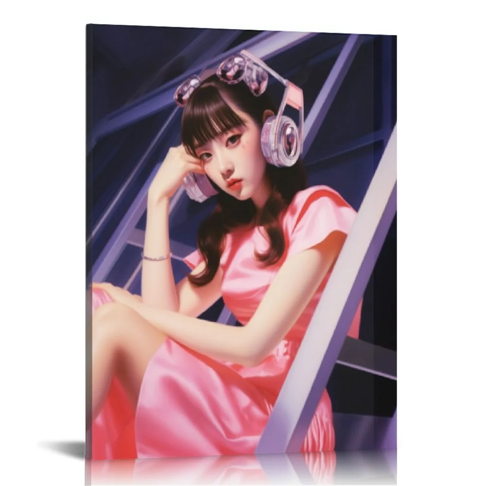 Nawypu LE SSERAFIM Perfect Night SAKURA KPOP ARTIST Poster Decorative Painting Canvas Wall Art Living Room Posters Bedroom Painting