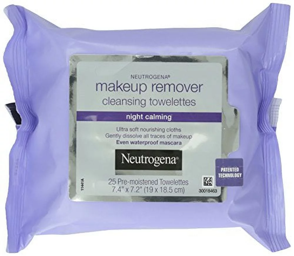 5 Pack - Neutrogena Make-Up Remover Cleansing Towelettes 25 Each
