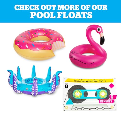 BigMouth Inc. Pool Float, Large Lounge Raft, Durable Vinyl Floatie, Summer Pool Party Water Toy