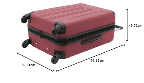 Travelers Club Chicago Hardside Expandable Spinner Luggage, Teal, 20