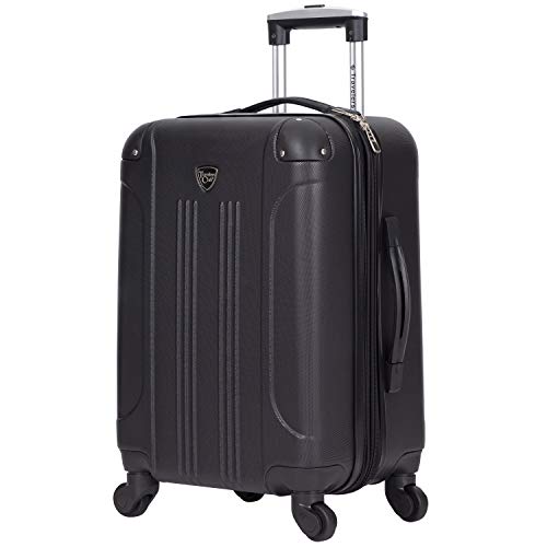 Travelers Club Chicago Hardside Expandable Spinner Luggage, Teal, 20