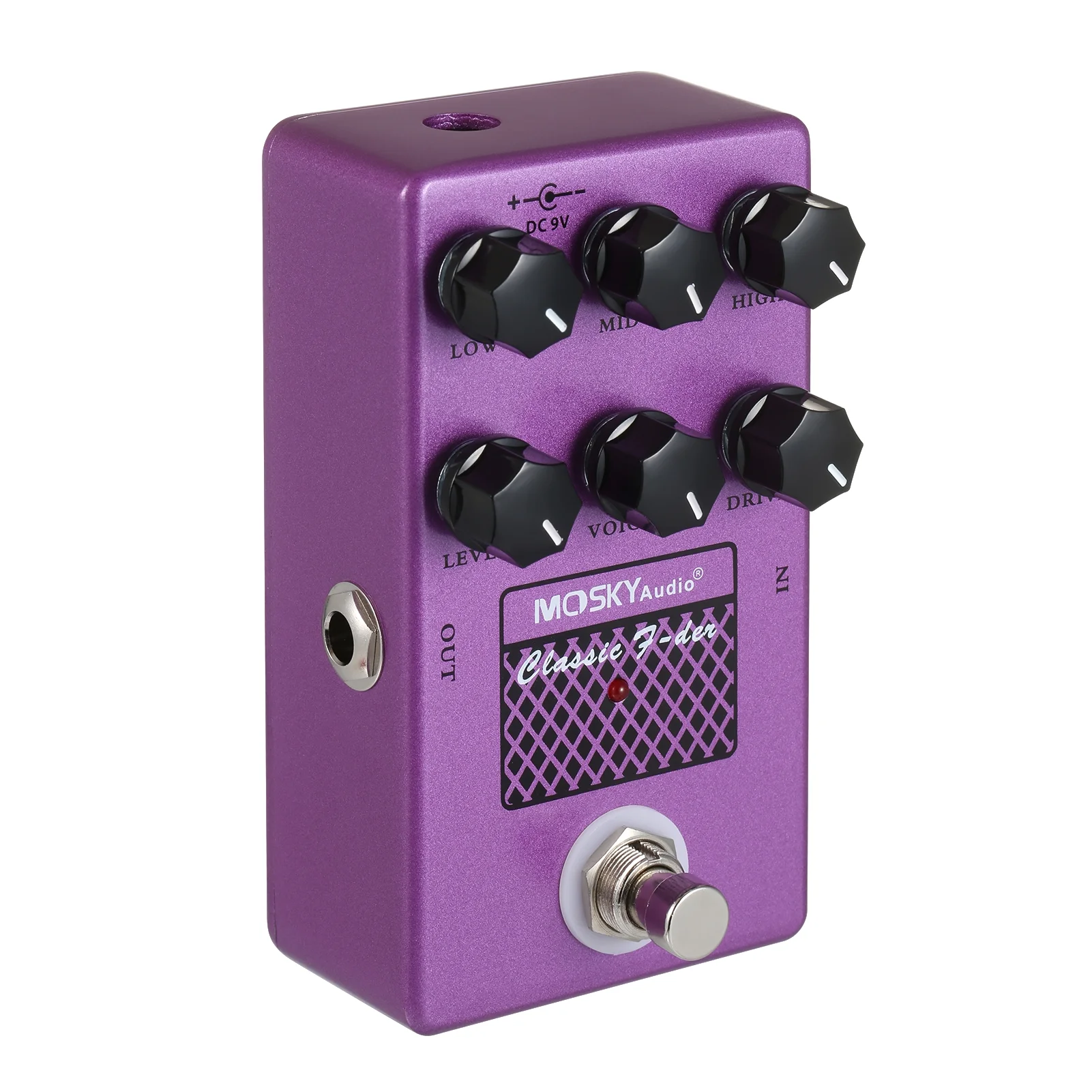 Tomshoo MOSKYaudio F DER Speaker Simulator Pedal Built in Speaker Simulation for Guitar Bass, Smooth Response, Customizable EQ