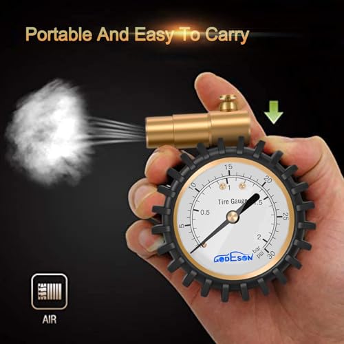GODESON Presta Tire Pressure Gauge, Presta Valve Tire Pressure Gauge