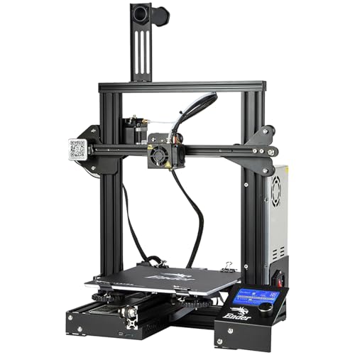 Official Creality Ender 3 3D Printer with Resume Printing, Stable Power Supply, Precise Printing, and V-Slot Rails, DIY 3D Printer, Printing Size 8.66x8.66x9.84 inches, Ideal for Mold Sample Printing