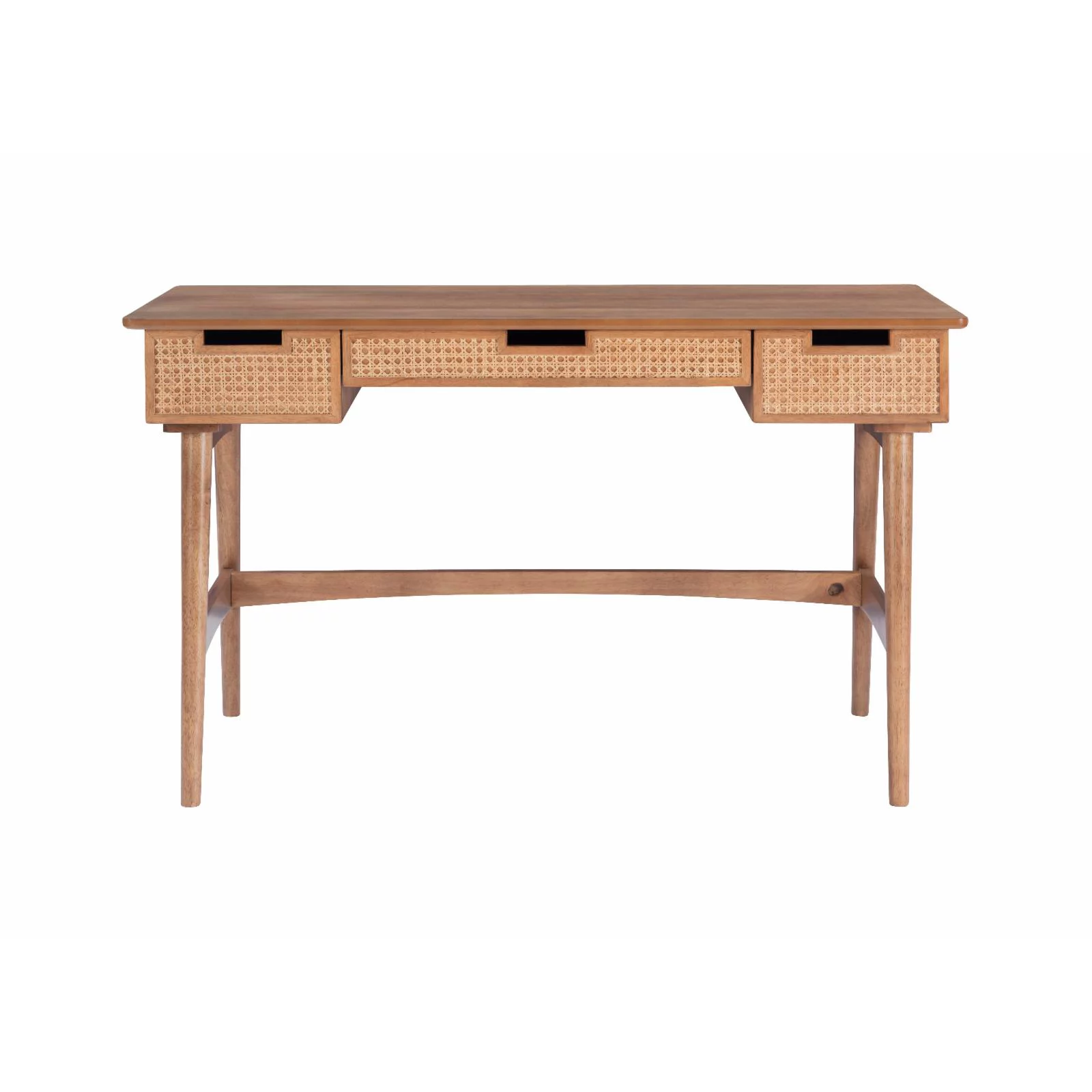 Linon Home Decor  30.51 x 50.94 x 23.5 in. Ryker Rattan Desk, Natural