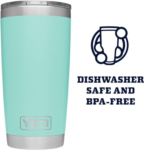 YETI Rambler 10 oz Tumbler, Stainless Steel, Vacuum Insulated with MagSlider Lid, Firefly Yellow