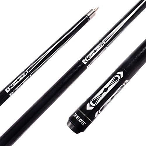 CUESOUL House Bar Pool Cue Sticks,Two Cue Sticks + 2x2 Pool Cue Case Hard