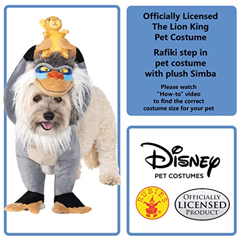 Rubies Disney Lion King: Rafiki Pet Costume for For Dogs or Cats, Small