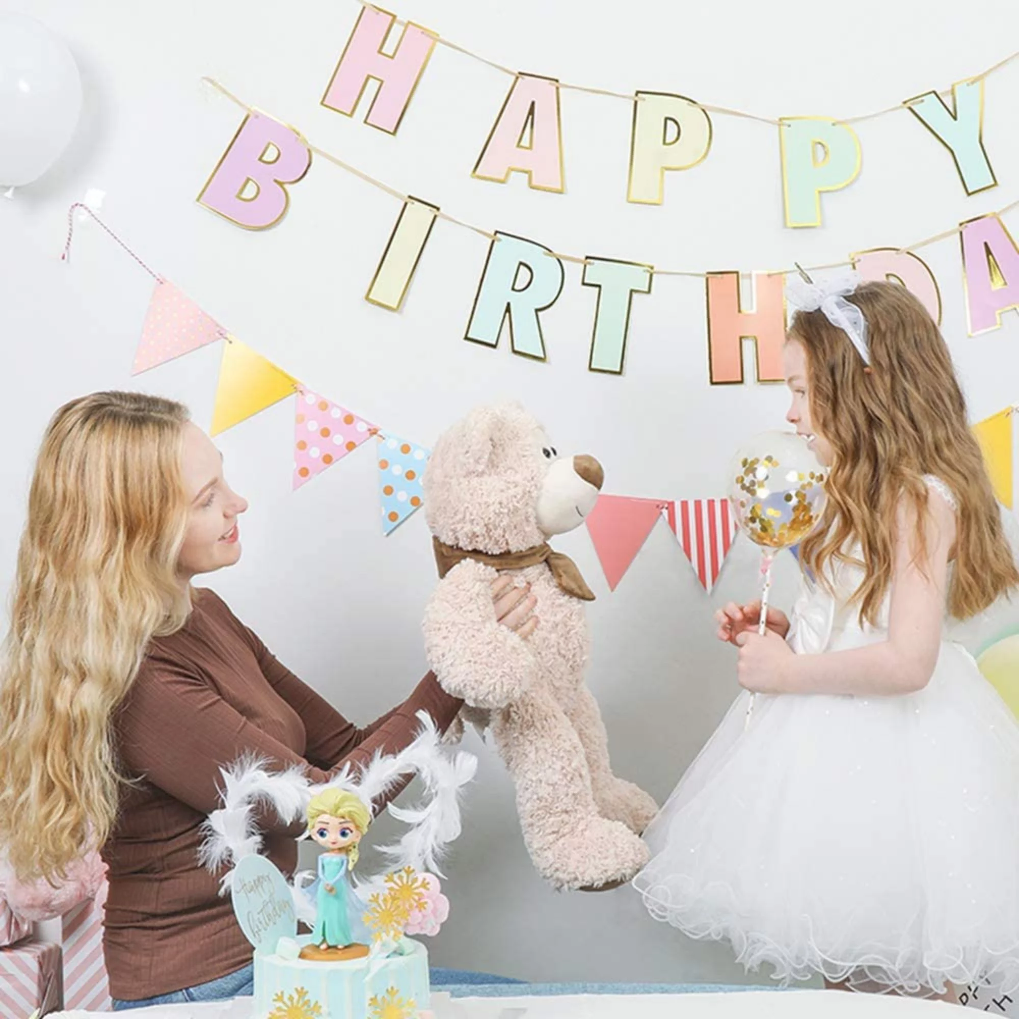 MorisMos Cute Giant Teddy Bear Stuffed Animal Soft Hug Plush Toy(Beige,24'')