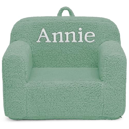 Delta Children Sherpa Cozee Chair - Foam Kids Chair for Ages 18 Months and Up, Rose