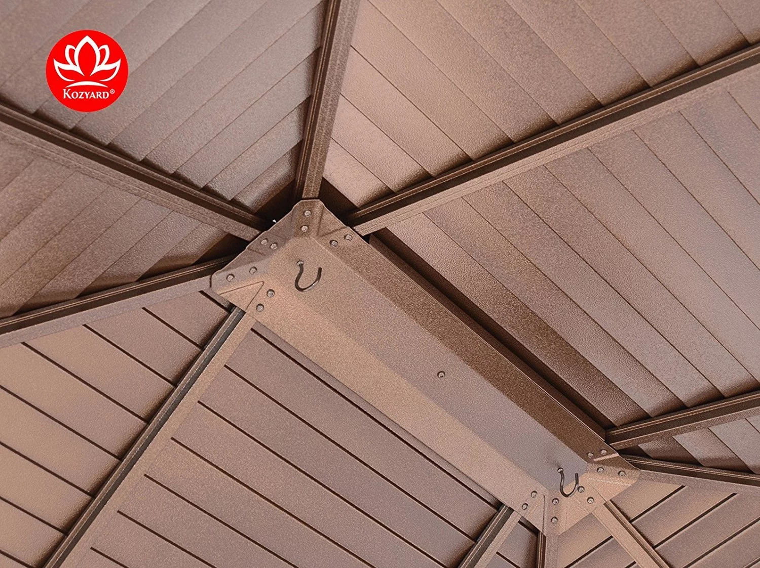 Kozyard Caesar 10 Ft. W x 12 Ft. D Hardtop Permanent Gazebo