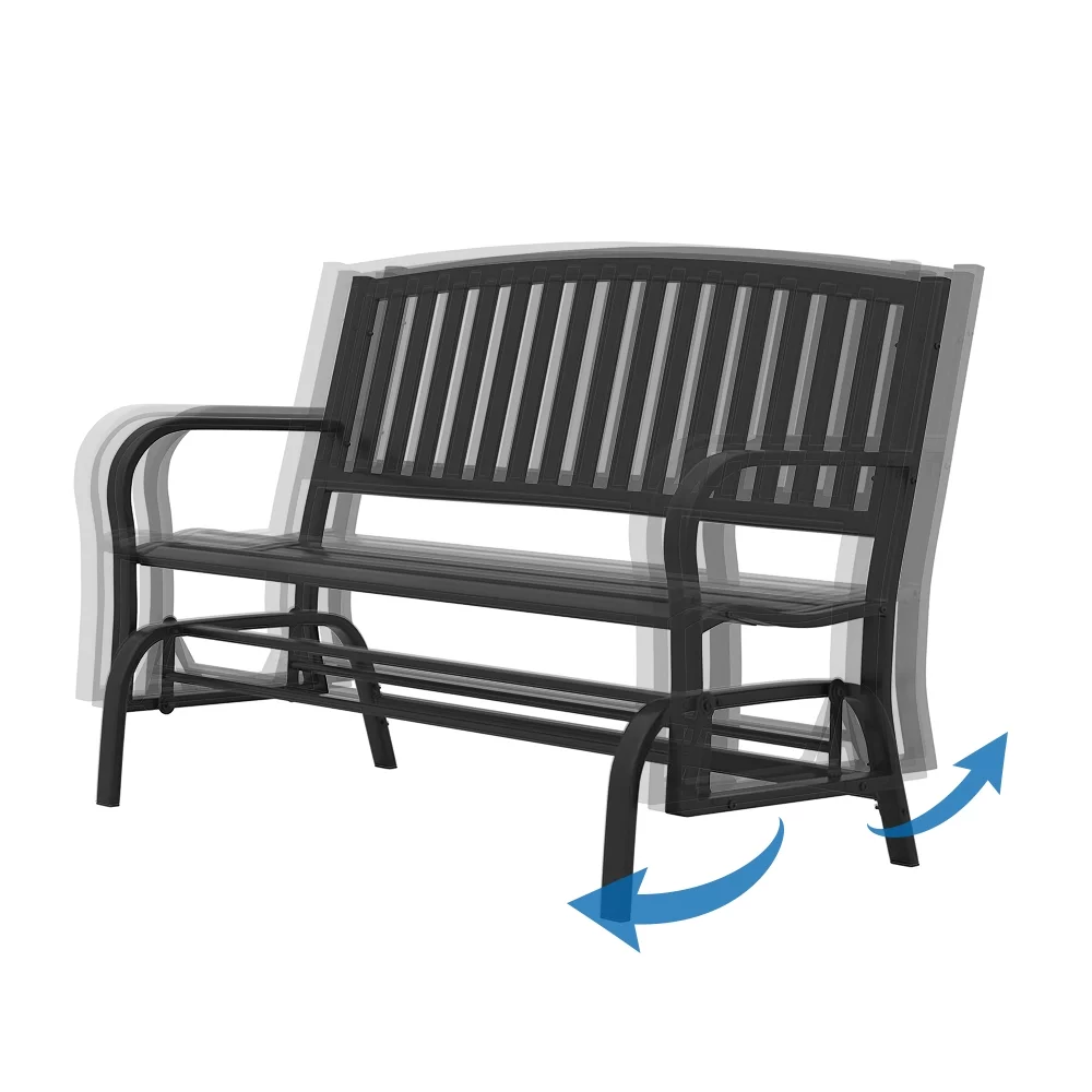 Abble Steel Glider Bench