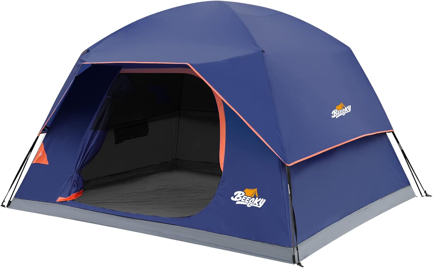Beesky Dark Room Camping Tent Waterproof 4/6/8 Person Easy Set Up Double Layers Family Dome Tents with Removable Rainfly Large Mesh Windows
