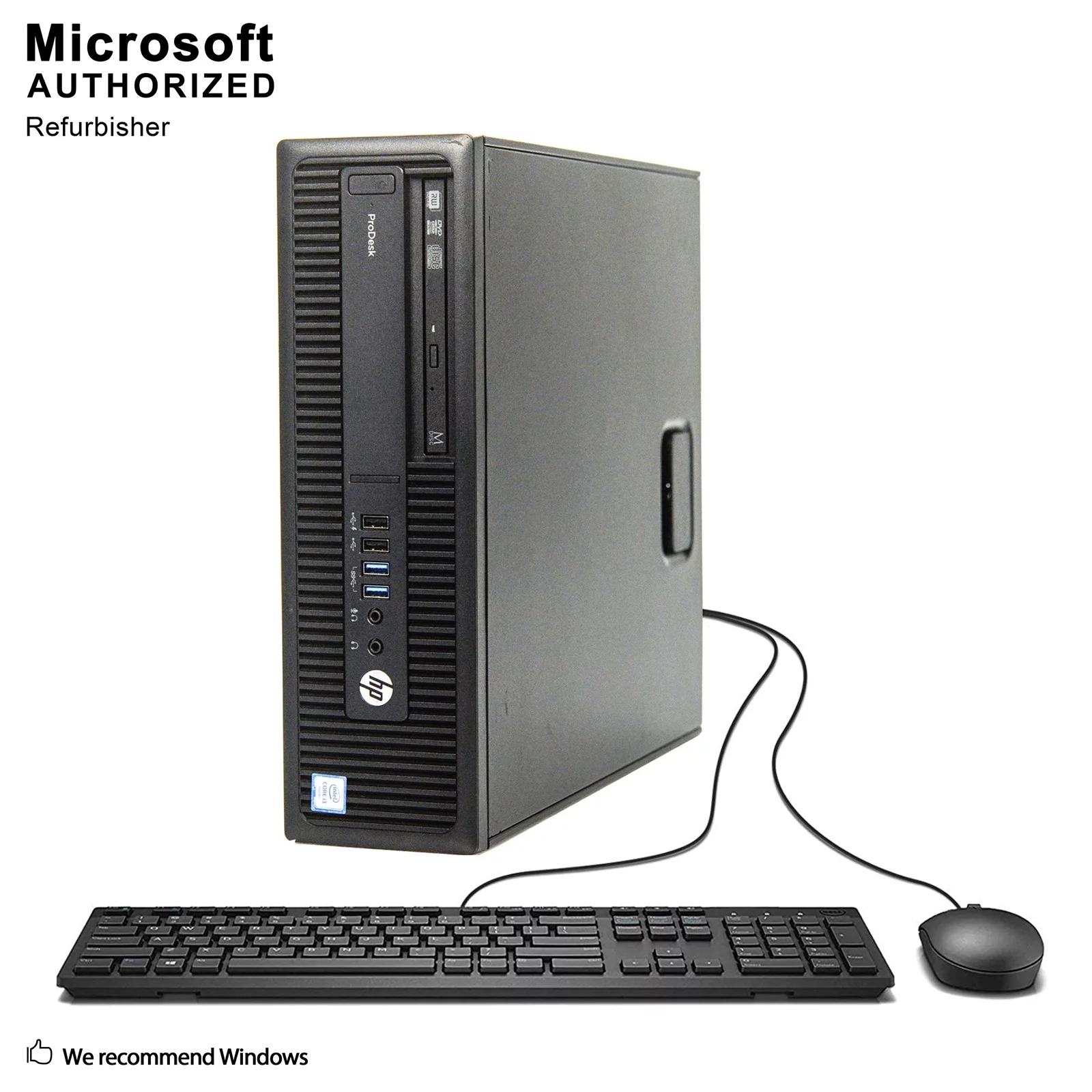 HP ProDesk 600 G2 SFF, Intel Quad Core i7-6700 up to 4.0 GHz, 8G DDR4 RAM, 1T, Bluetooth, WiFi, DVDRW, Windows 10 Pro 64 Bit (EN, FR, ES) Used Grade A