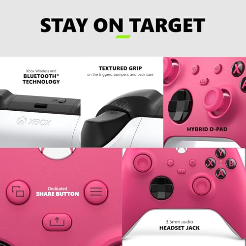 Xbox Wireless Gaming Controller (2025) – Carbon Black – Play on Xbox, Windows, Android, iOS, FireTV Sticks, Smart TVs, VR Headsets