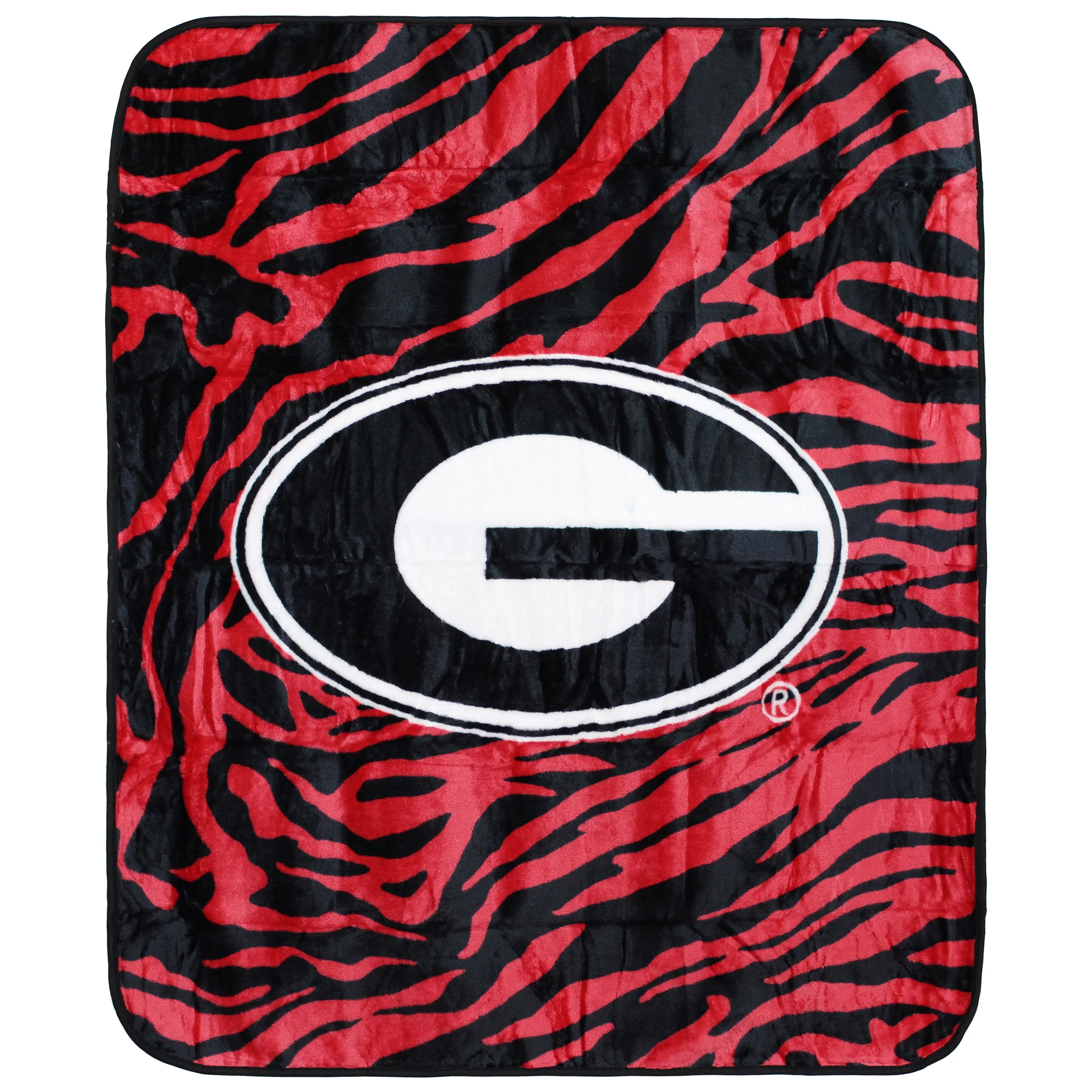College Covers Everything Comfy Georgia Bulldogs Soft Raschel Throw Blanket, 60